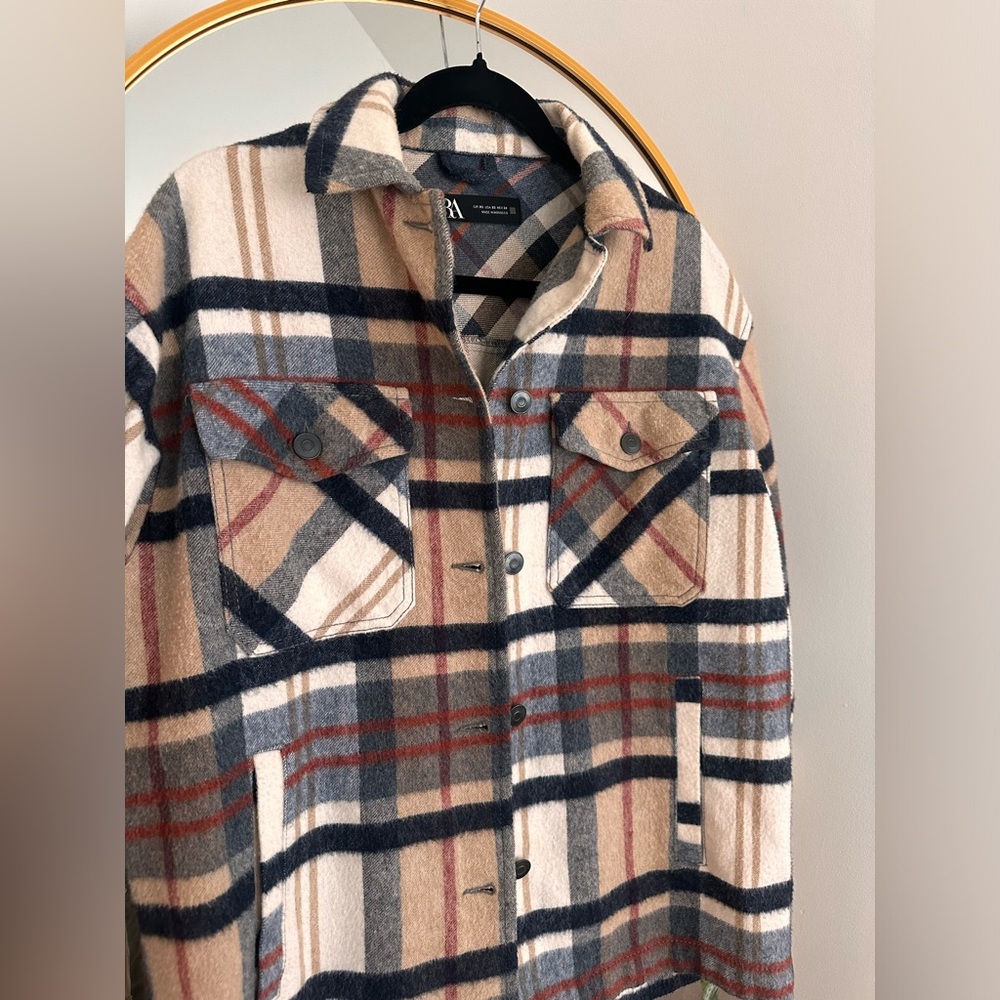 Zara plaid shirt